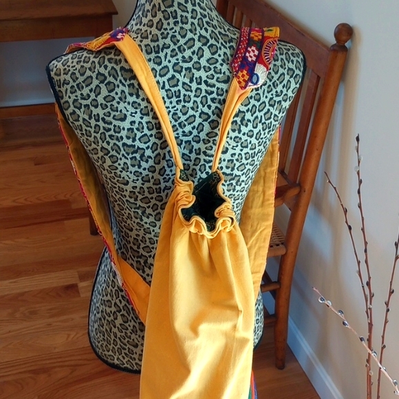 JUST REDUCED!Boho Backpack Color:Sunflower Yellow - Picture 2 of 8